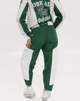 Caitlin Warm-Up Pant - Green/Pink