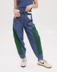 Caitlin Warm-Up Pant - Indigo/Green