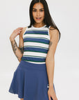 Serena Tank - Indigo Stripes