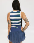 Serena Tank - Indigo Stripes