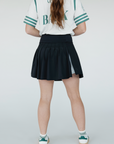 Marianne Skirt - Black with White Shorts