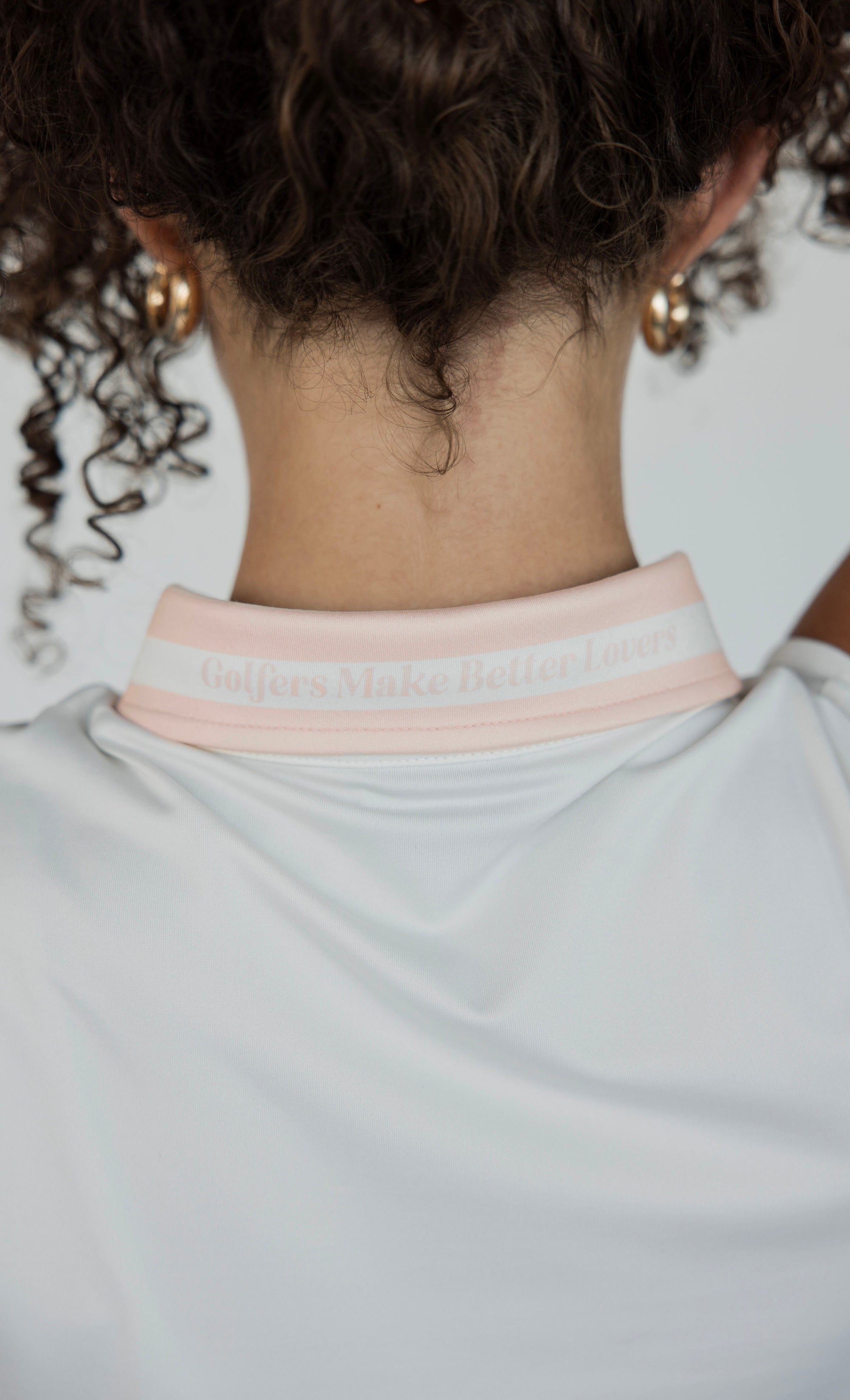 Moore Polo - White/Pink