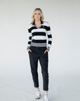 Iris Sweater - Black Stripes