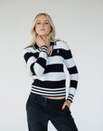 Iris Sweater - Black Stripes