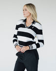 Iris Sweater - Black Stripes