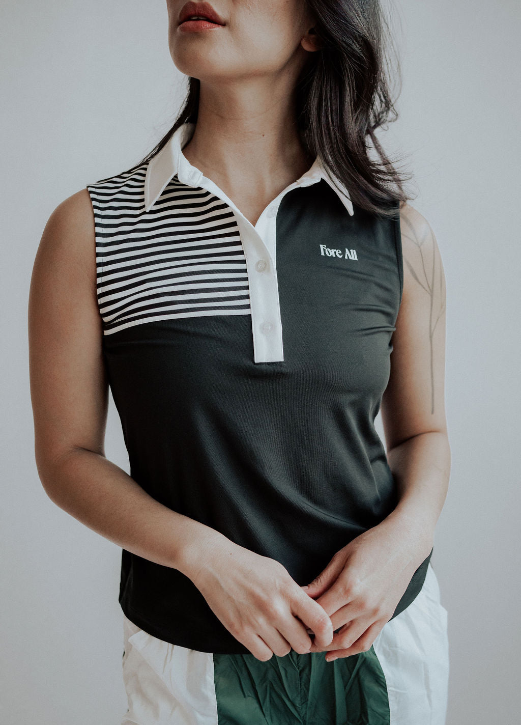 The Moore Sleeveless Golf Polo